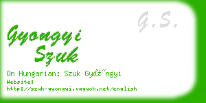gyongyi szuk business card